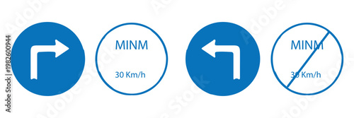 Speed Limit Sign Vector Set, Road Traffic Signs 10 to 160 km/h, Highway and Street Regulatory Symbols, Isolated on White Background