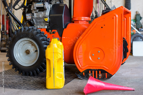 Snow Equipment Maintenance Tools Garage Scene