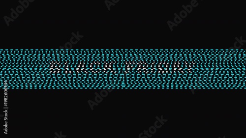 Black Friday Data Block Assembly Horizontal Stripe Text Reveal Animation