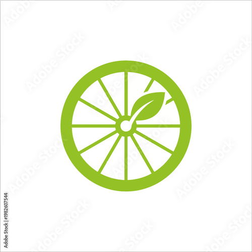 Green icon represents a fresh lime wheel with leaf on white