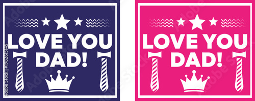 Heartfelt father's day cards 'love you dad ' designs for celebrating the best father figures