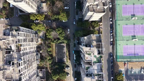 aerial view of old city