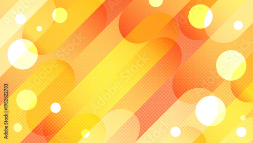 スピード感のある黄色とオレンジの幾何学グラデーション背景素材