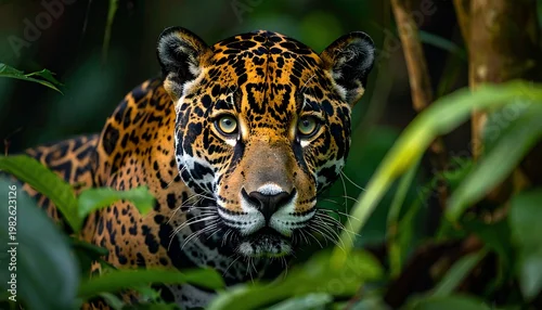 Fototapeta samoprzylepna Jaguar in the Jungle.