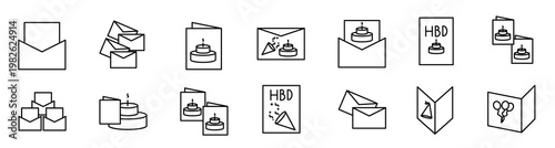 illustration icon pack invitation line 