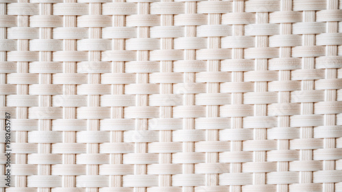 white panoramic background with rattan weave texture