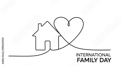International Family Day House Heart.