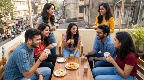 Indian Friends hanging out 