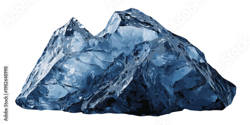 Rugged blue mountain range summit illustration with climbing sport summit point landscape feature mountain landscape adventure climbing alpinism mountainous outdoors elevation