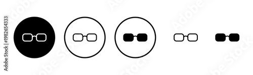 Glasses icon logo design. Glasses sign and symbol