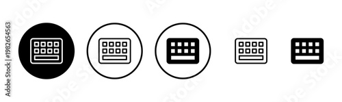 Keyboard icon logo design. keyboard sign and symbol