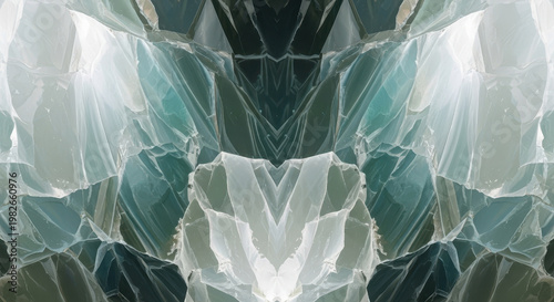 Abstract Geometric Pattern with Light Reflection