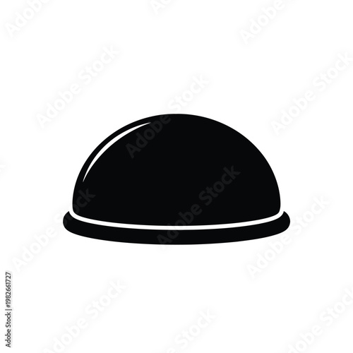 фотографія Black construction safety helmet silhouette hardhat