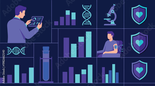 scientist analyzing data in a laboratory setting.