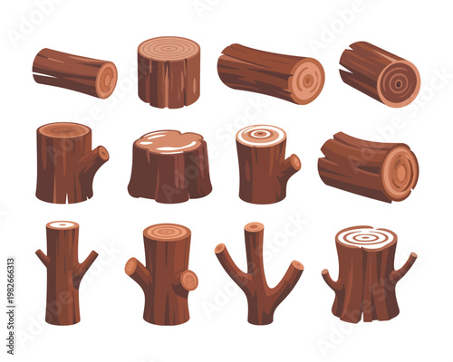 Logs appear as a collection of wood pieces.