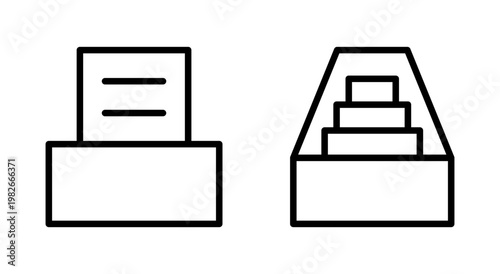 Archive folders icon symbol for apps and websites. Document vector icon. Archive storage icon.