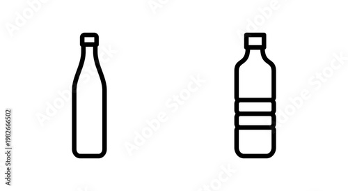 Bottle icon symbol for apps and websites. bottle sign and symbol