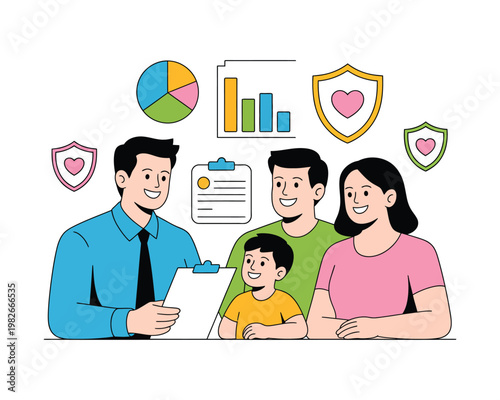 Family financial advisor reviews the plan.