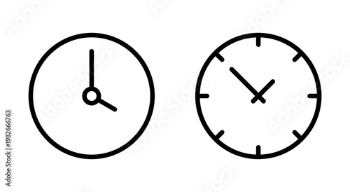 Clock icon symbol for apps and websites. Time sign and symbol. watch icon