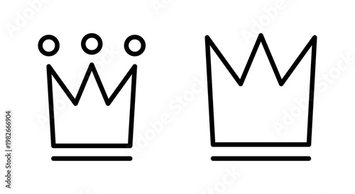 Crown icon symbol for apps and websites. crown sign and symbol