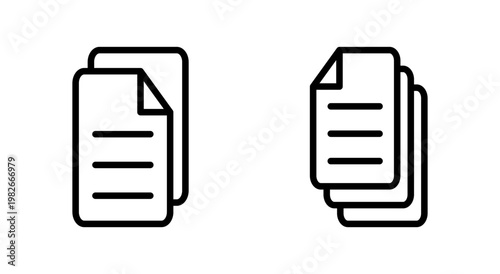 Document icon symbol for apps and websites. edit document. Paper sign and symbol. File Icon