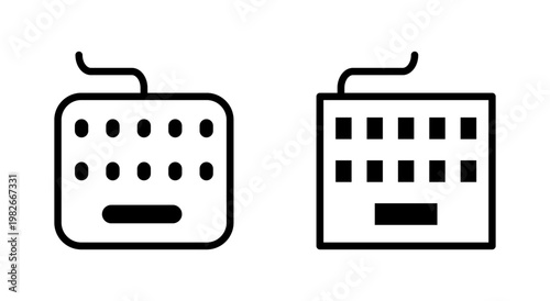 Keyboard icon symbol for apps and websites. keyboard sign and symbol