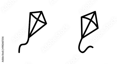 Kite icon symbol for apps and websites. kite sign and symbol