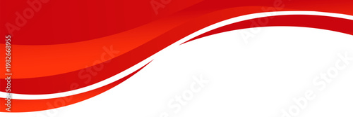 Bild auf Leinwand Vector red line background curve element with white space for text and message d