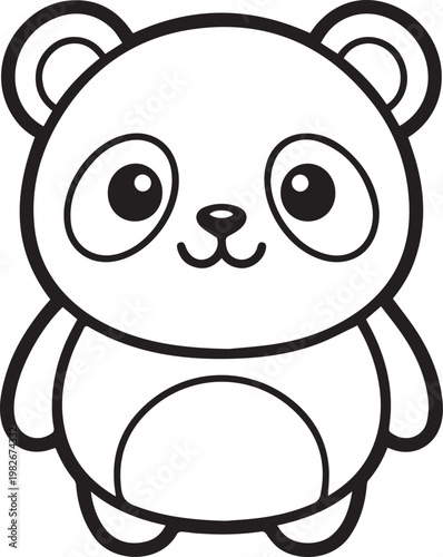 Cute animal coloring page1