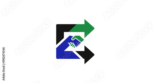 Free Download Abstract Logo Symbolizing Partnership and Growth. - GFXLoad