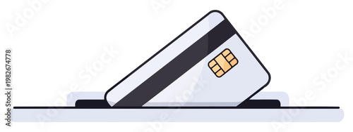 Credit card payment flat vector icon for online transaction and digital checkout