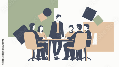 Business Meeting Team Collaboration Strategy Planning Discussion Office