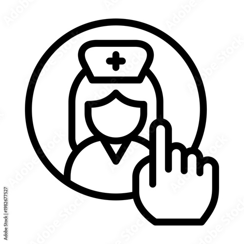 Nurse Call Button icon line