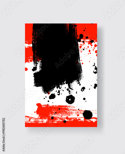 Abstract trendy universal artistic banner template . Design for cover, invitation, banner, placard, brochure, poster, card, flyer and other Vector illustration