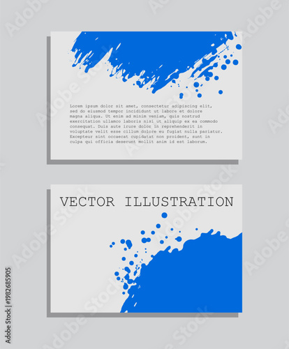 Abstract trendy universal artistic banner template . Design for cover, invitation, banner, placard, brochure, poster, card, flyer and other Vector illustration