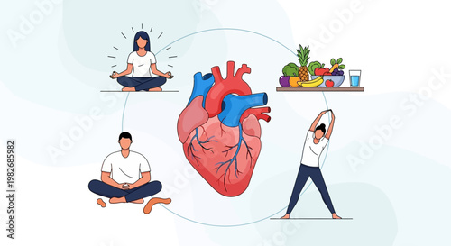 Healthy Heart Lifestyle: Yoga, Meditation, and Nutrition for Cardiovascular Wellness
