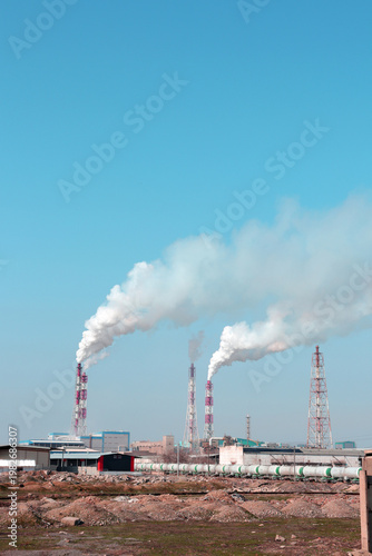 smoke from a chimney