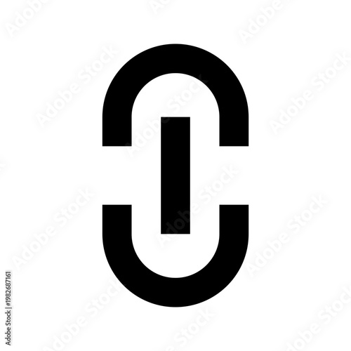 Constrain link icon for proportion, URL, and reference control. Perfect for design tool, web interface, editing software, CMS dashboard, layout setting, UI navigation, and modern digital application.