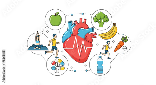 Healthy Lifestyle for Heart Health: Exercise, Diet, and Medicine