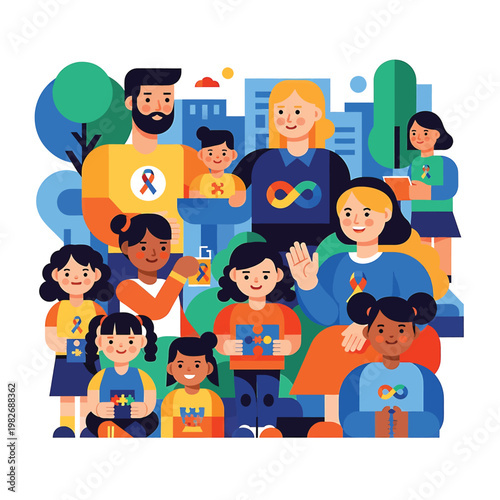 Diverse group of happy people together 3.