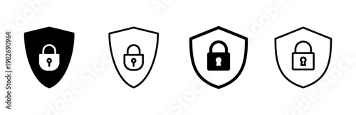 Security icon set. protection icon. privacy. vpn