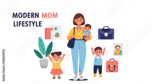 Modern Mom Lifestyle Balancing Work, Family, and Personal Well-being for Today's Busy Parent