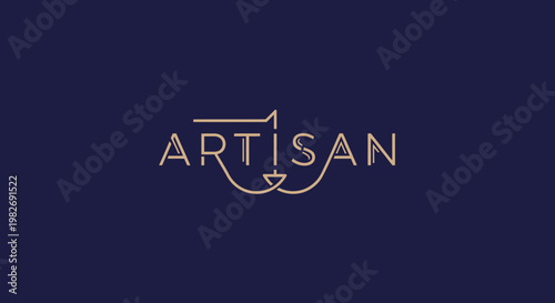Elegant Artisan Logo Design with Unique Typography.