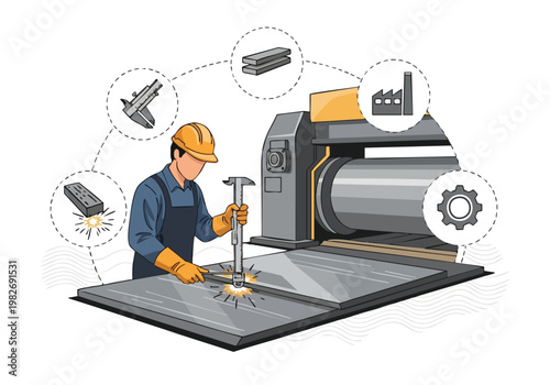 Metalworking Industry: Welder, Machine, and Tools