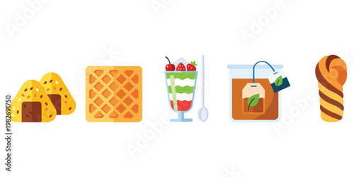 Culinary Variety: A vibrant array of enticing culinary delights presents a delightful visual treat for the viewer.