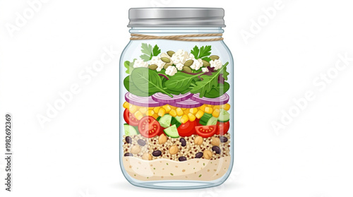 Nutritious Acai Smoothie Bowl with Kiwi, Strawberry, Banana, and Granola
