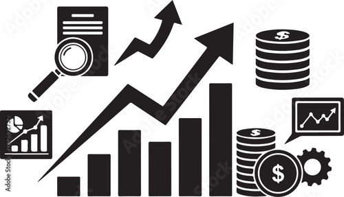 Business Growth and Financial Success Concept Illustration