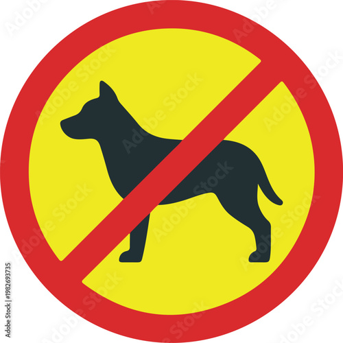 No Dogs Allowed Sign Symbol