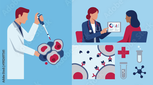 Medical Doctor Preparing Injection For Patient In Clinic.