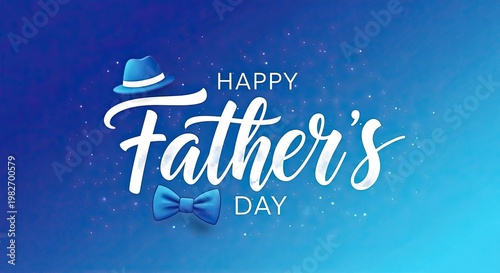 Happy father's day celebration a heartfelt greeting with stylish typography and design